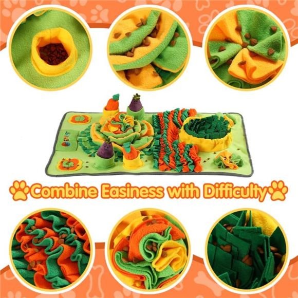 Dog Snuffle Mat, Washable Snuffle Mat with Snuffle Ball, 35.8" L×22.8" W - Picture 2 of 6